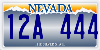 NV license plate 12A444