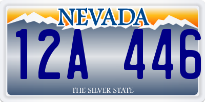 NV license plate 12A446