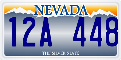 NV license plate 12A448