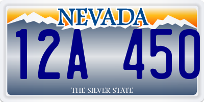 NV license plate 12A450