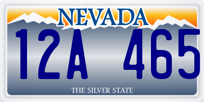 NV license plate 12A465