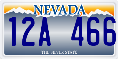 NV license plate 12A466