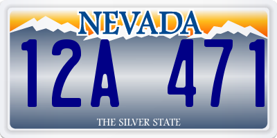 NV license plate 12A471
