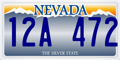 NV license plate 12A472