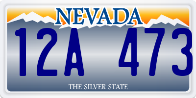 NV license plate 12A473
