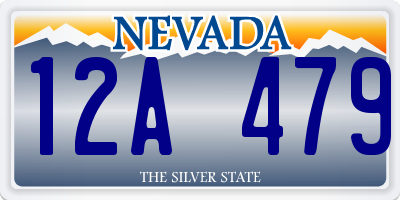 NV license plate 12A479