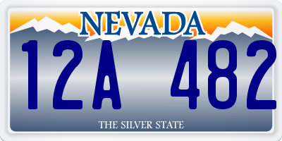 NV license plate 12A482