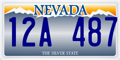 NV license plate 12A487