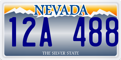 NV license plate 12A488