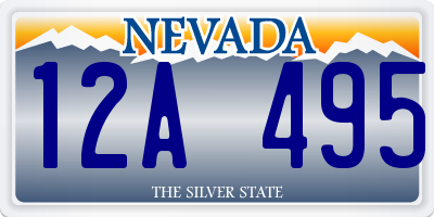 NV license plate 12A495