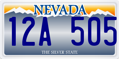 NV license plate 12A505
