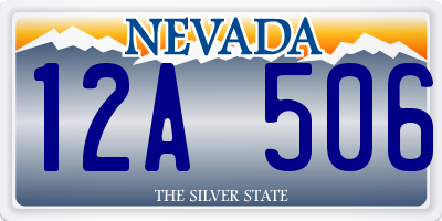 NV license plate 12A506