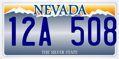 NV license plate 12A508