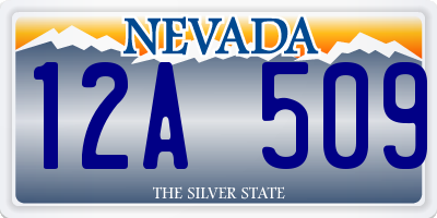 NV license plate 12A509