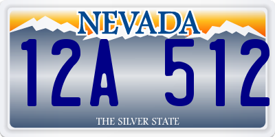 NV license plate 12A512