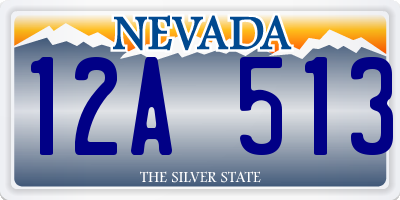 NV license plate 12A513