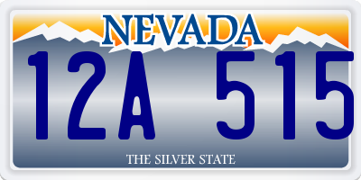 NV license plate 12A515