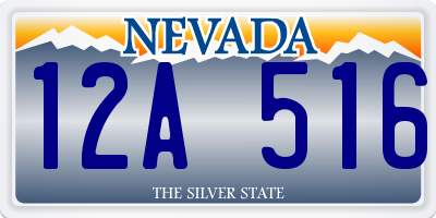 NV license plate 12A516