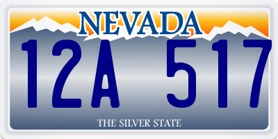 NV license plate 12A517