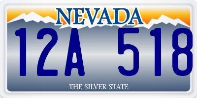 NV license plate 12A518