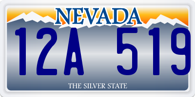 NV license plate 12A519
