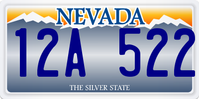 NV license plate 12A522