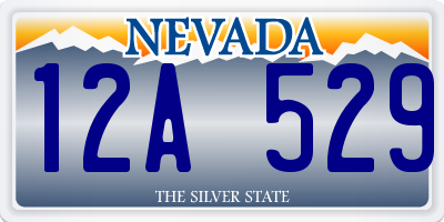 NV license plate 12A529