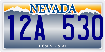NV license plate 12A530