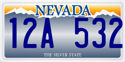 NV license plate 12A532