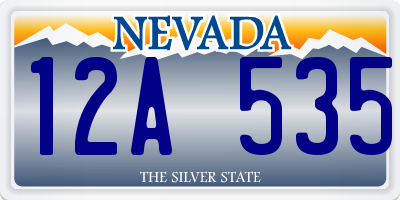 NV license plate 12A535