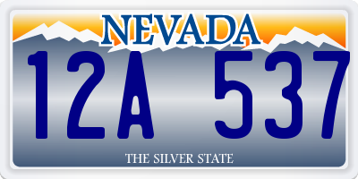 NV license plate 12A537