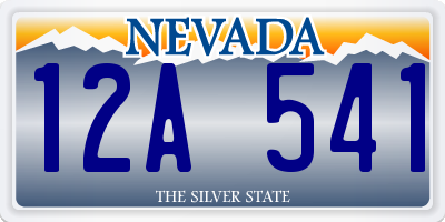 NV license plate 12A541