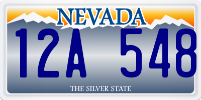 NV license plate 12A548