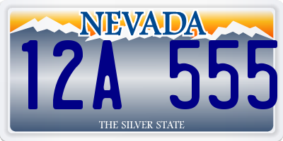 NV license plate 12A555