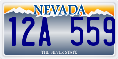 NV license plate 12A559