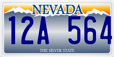 NV license plate 12A564