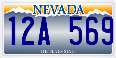 NV license plate 12A569