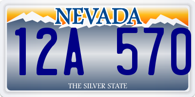NV license plate 12A570