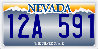 NV license plate 12A591