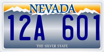 NV license plate 12A601