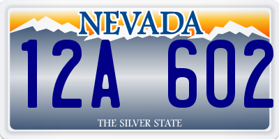 NV license plate 12A602