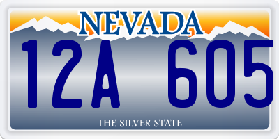 NV license plate 12A605