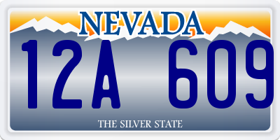 NV license plate 12A609