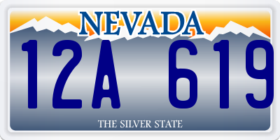 NV license plate 12A619