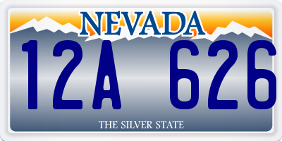 NV license plate 12A626