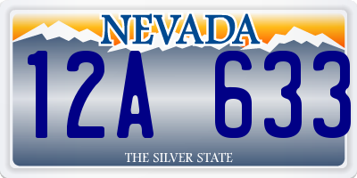 NV license plate 12A633