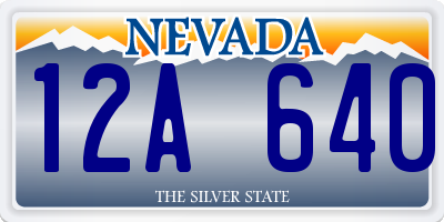 NV license plate 12A640