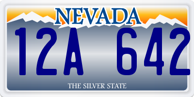 NV license plate 12A642