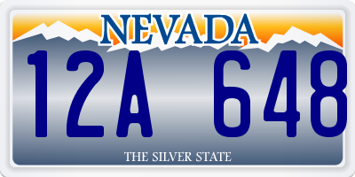 NV license plate 12A648