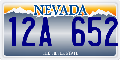 NV license plate 12A652